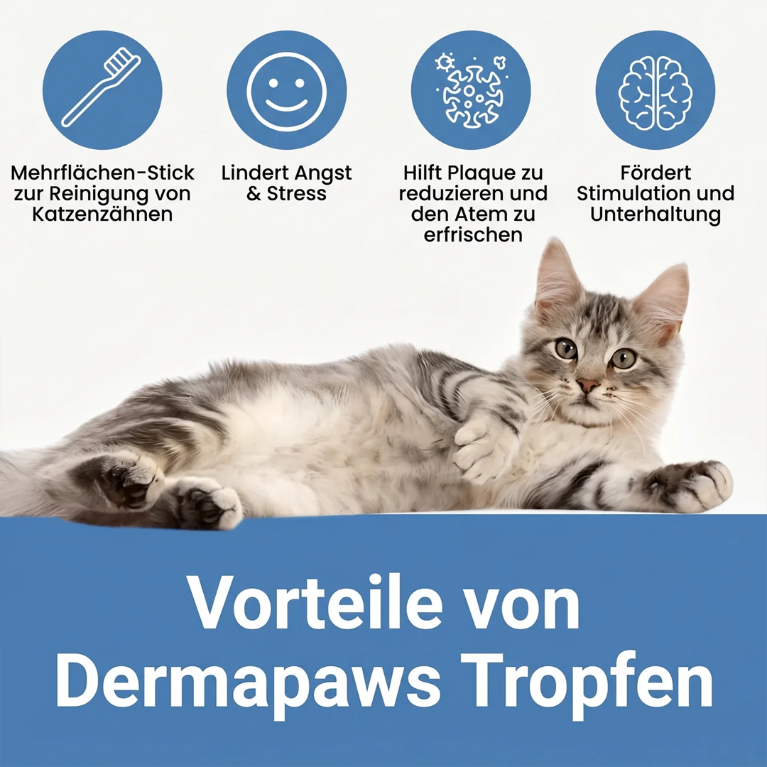 DermaPaws – Von Tierärzten empfohlene Tropfen für Katzen mit Silverine