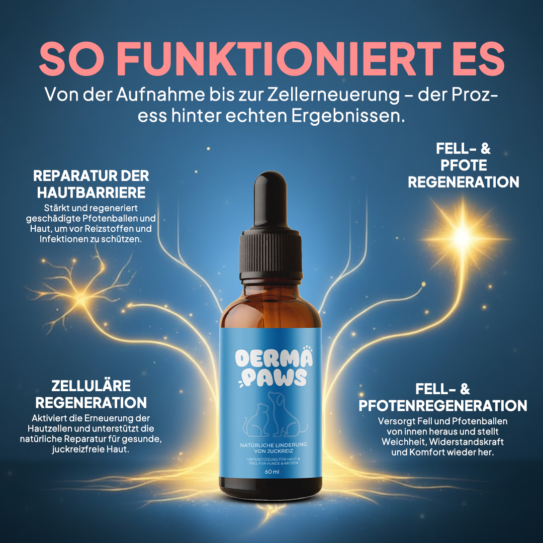 DermaPaws - Von Tierärzten empfohlene Juckreiz-Tropfen