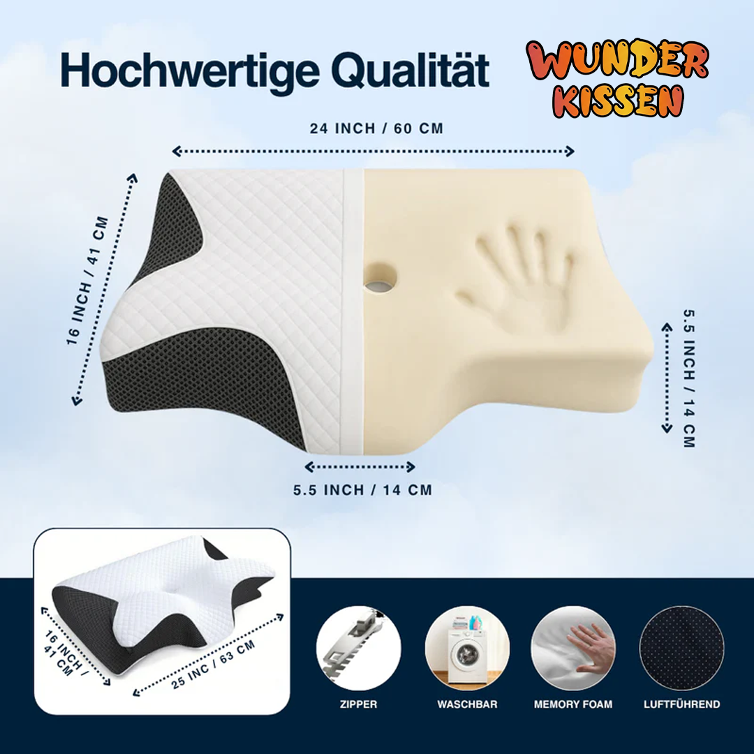 WunderKissen -  Schlafen Sie tief ein & Wachen Sie frei auf.